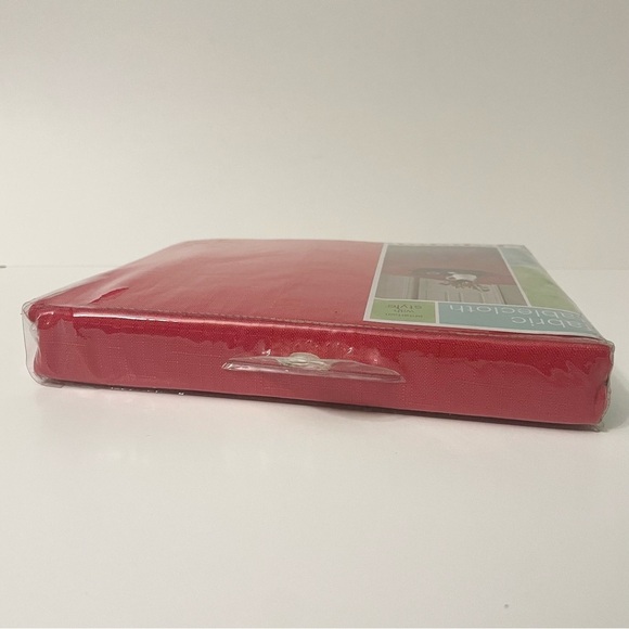 Benson Mills Fabric Tablecloth Red 60”x 84” - Picture 12 of 14